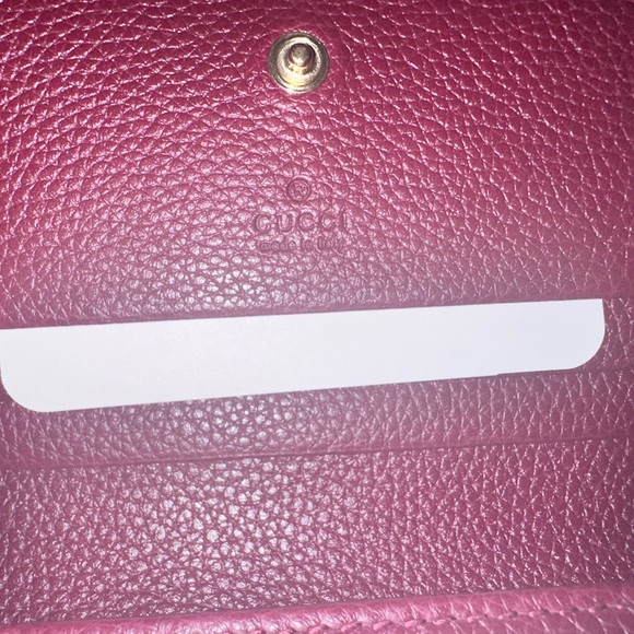 Gucci authentic Bi-color GG Marmont small wallet . Burgundy color from inside - Picture 3 of 10